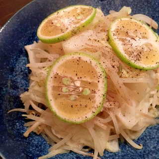 もやしとキャベツのカボス風味♩